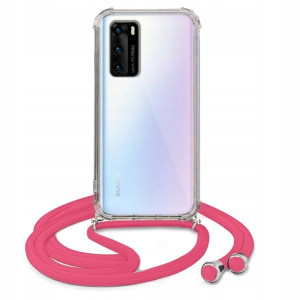 Etui Crossbody Róż Do HUAWEI P40 Obudowa Sznurek