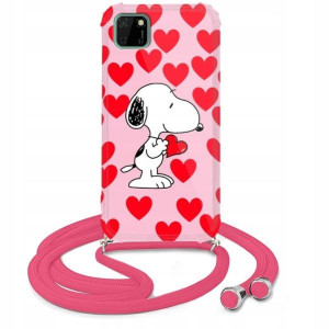 Etui Crossbody Róż do HUAWEI Y5P Młodzieżowe Wzory