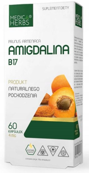 Medica Herbs Amigdalina B17 60kapsułek