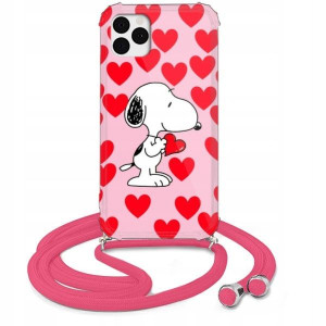 Etui Crossbody Róż do IPHONE 11 PRO Słodkie Wzory