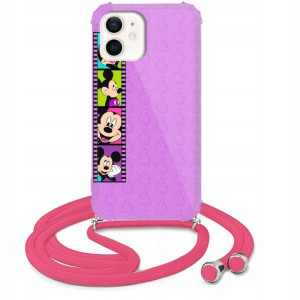 Etui Crossbody Róż do IPHONE 12 MINI Słodkie Wzory