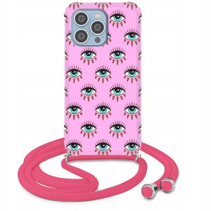 Etui Crossbody Róż do IPHONE 14 PRO MAX Mix Wzorów