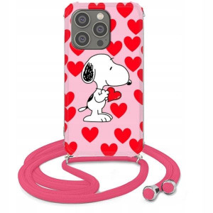 Etui Crossbody Róż do IPHONE 14 PRO Słodkie Wzory