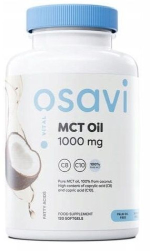Osavi Olej MCT 1000mg Kwas Kaprylowy 180kaps