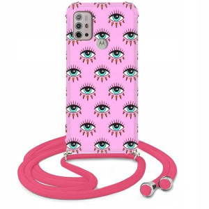 Etui Crossbody Róż do MOTOROLA G10 POWER Top Wzory
