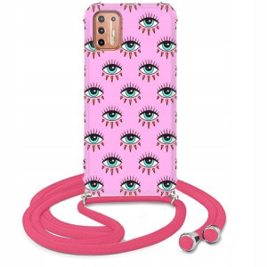 Etui Crossbody Róż do MOTOROLA G9 PLUS Mix Wzorów