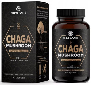 Solve Labs Chaga Błyskoporek podkorowy 60kapsułek
