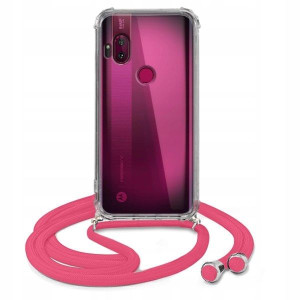 Etui Crossbody Róż Do MOTOROLA ONE HYPER Sznurek