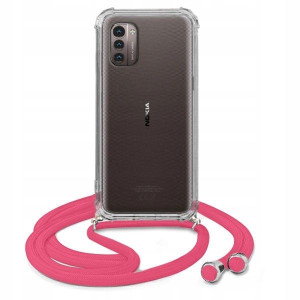 Etui Crossbody Róż Do NOKIA G11 4G Case Sznurek