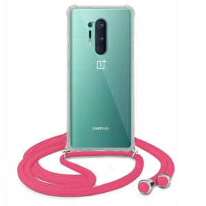 Etui Crossbody Róż Do ONEPLUS 8 PRO Case Sznurek