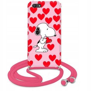 Etui Crossbody Róż do OPPO A77 Młodzieżowe Wzory