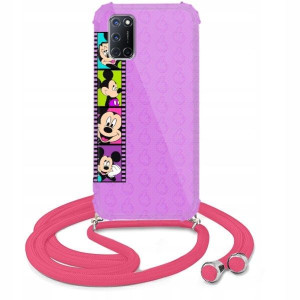 Etui Crossbody Róż do OPPO A92 Młodzieżowe Wzory
