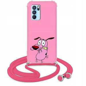 Etui Crossbody Róż do OPPO RENO 6 5G Słodkie Wzory