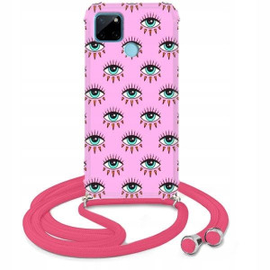Etui Crossbody Róż do REALME C25Y Słodkie Wzory