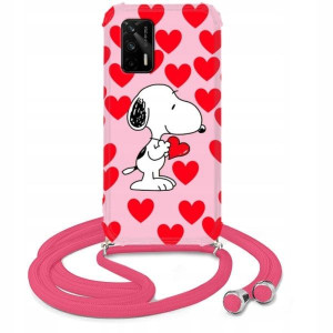 Etui Crossbody Róż do REALME GT 5G Słodkie Wzory