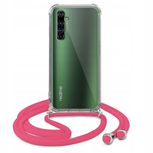 Etui Crossbody Róż Do REALME X50 PRO Case Sznurek