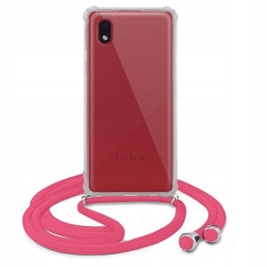 Etui Crossbody Róż Do SAMSUNG A01 CORE Sznurek