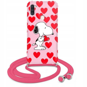 Etui Crossbody Róż do SAMSUNG A11 Słodkie Wzory