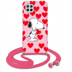 Etui Crossbody Róż do SAMSUNG M22 4G Słodkie Wzory