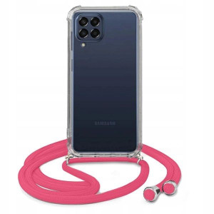 Etui Crossbody Róż Do SAMSUNG M53 5G Case Sznurek