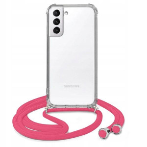 Etui Crossbody Róż Do SAMSUNG S21 PLUS Sznurek