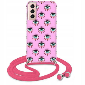 Etui Crossbody Róż do SAMSUNG S21 Słodkie Wzory