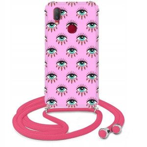 Etui Crossbody Róż do VIVO Y11 2019 Słodkie Wzory