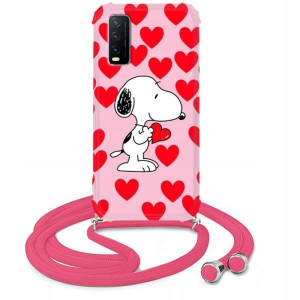 Etui Crossbody Róż do VIVO Y20i Młodzieżowe Wzory