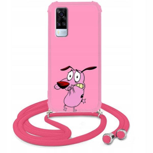 Etui Crossbody Róż do VIVO Y51 2020 Słodkie Wzory