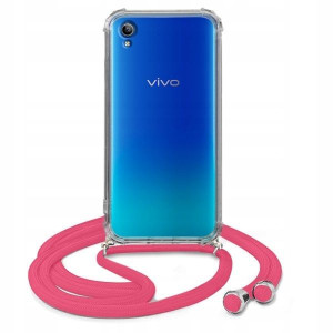 Etui Crossbody Róż Do VIVO Y91C 2020 Case Sznurek