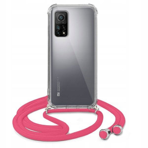 Etui Crossbody Róż Do XIAOMI MI 10T Case Sznurek