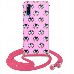 Etui Crossbody Róż do XIAOMI MI 9 Słodkie Wzory