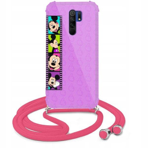 Etui Crossbody Róż do XIAOMI REDMI 9 Słodkie Wzory