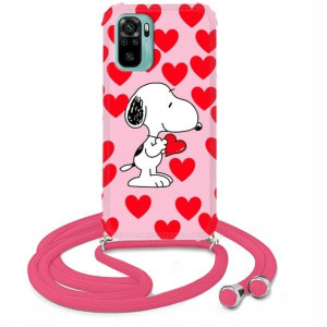 Etui Crossbody Róż do XIAOMI REDMI NOTE 10 Wzory
