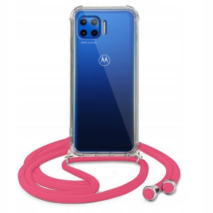 Etui Crossbody Różowy Do MOTOROLA ONE 5G Sznurek