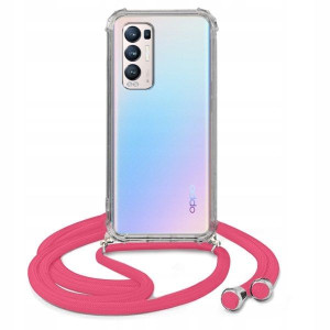 Etui Crossbody Różowy Do OPPO RENO 5 PRO PLUS 5G