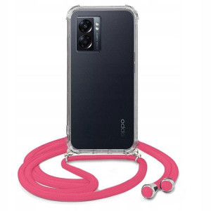Etui Crossbody Do OPPO A57 5G Ochronne Róż Sznurek