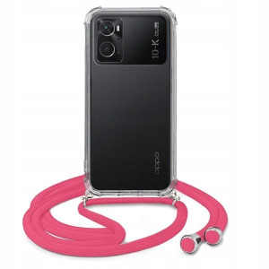 Etui Crossbody Do OPPO K10 PRO 5G Case Róż Sznurek