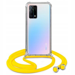 Etui Crossbody Do OPPO K9 Żółty Sznurek Ochronne