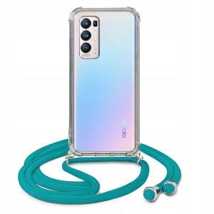 Etui Crossbody Do OPPO RENO 5 PRO PLUS 5G Turkus