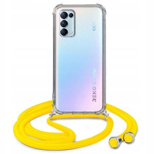Etui Crossbody Do OPPO RENO 5K Żółty Sznurek Case