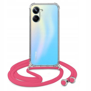 Etui Crossbody Do REALME 10 PRO 5G Malina Sznurek