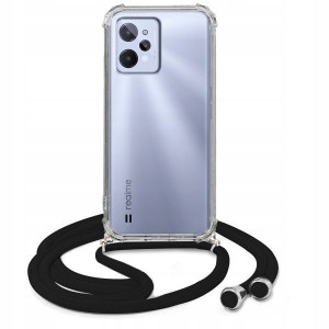 Etui Crossbody Do REALME C31 Czarny Sznurek Case