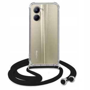 Etui Crossbody Do REALME C33 Case Czarny Sznurek