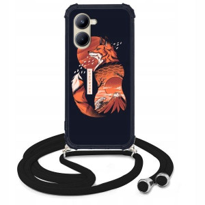 Etui Crossbody do REALME C33 Sznurek Modne Wzory