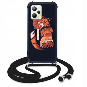 Etui Crossbody do REALME C35 Sznurek Modne Wzory