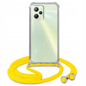 Etui Crossbody Do REALME C35 Żółty Sznurek Case