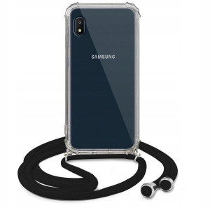 Etui Crossbody Do SAMSUNG A10e Czarny Sznurek Case
