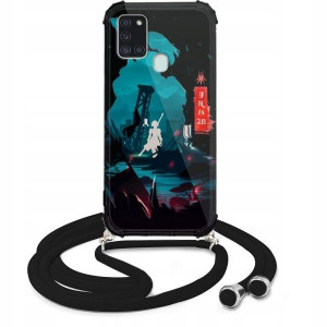 Etui Crossbody do SAMSUNG A21s Sznurek Japan Wzory