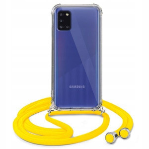 Etui Crossbody Do SAMSUNG A31 Żółty Sznurek Case